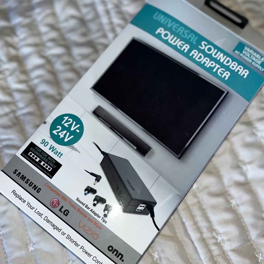 Universal Soundbar/PC Power Adapter - Black